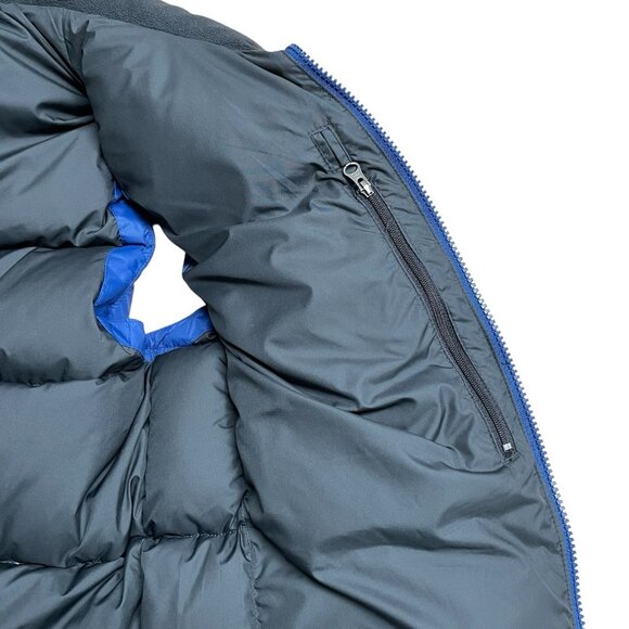 EDDIE BAUER PUFFER VEST PLEATED GOOSE DOWN 700 FILL POWER MENS S BLUE OUTDOORS - Picture 8 of 11